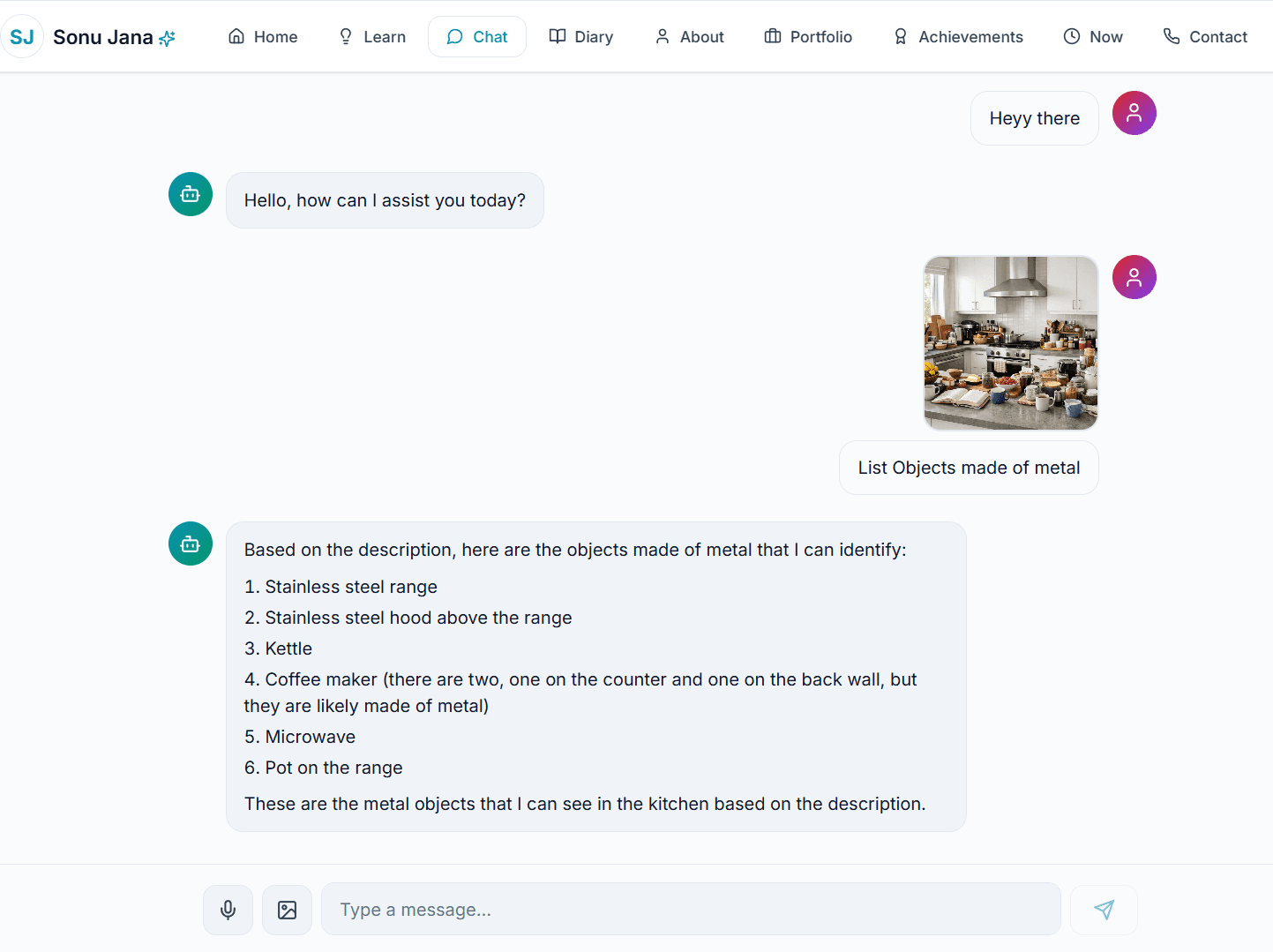AI Chat Interface